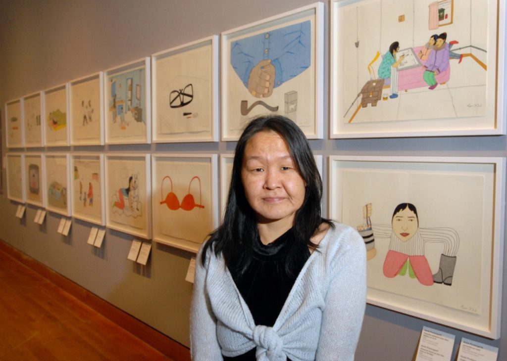 Annie Pootoogook (1969-2016), was the first woman and first Indigenous artist to win the preeminent Sobey Art Award in 2006. Courtesy Art Gallery of Nova Scotia.