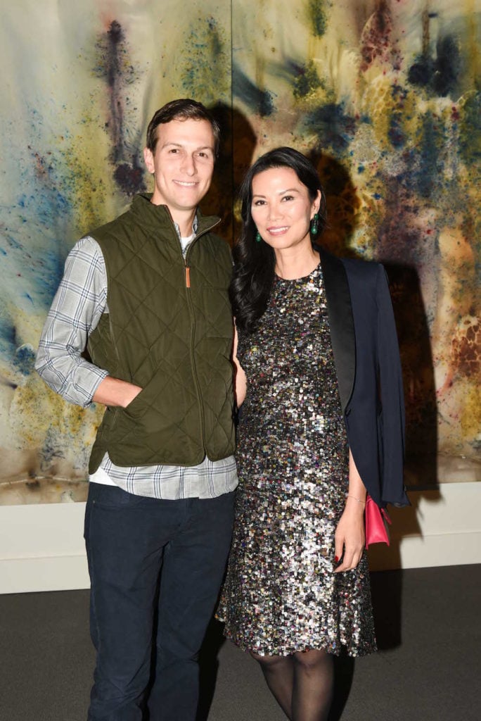 Wendi Murdoch at the release party for <eM>Sky Ladder: The Art of Cai-Guo-Qiang</em> at Sotheby's New York. Courtesy of BFA.