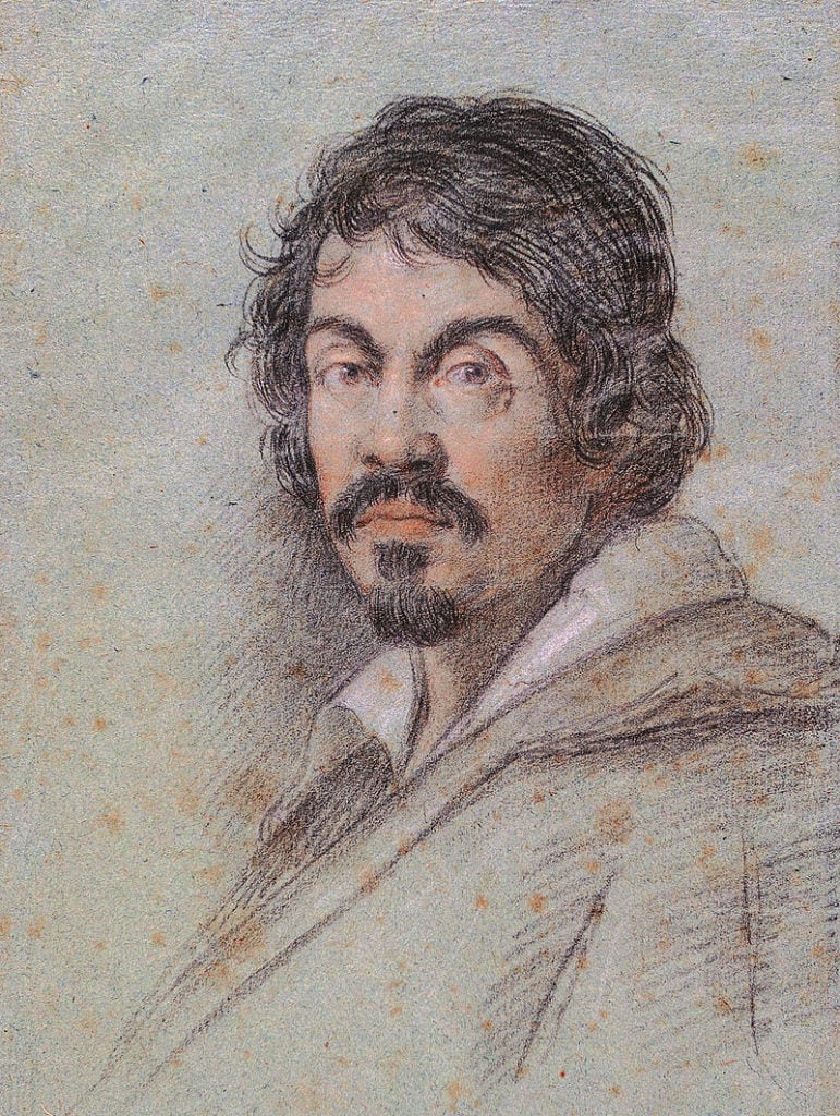 Ottavio Leoni, Portrait of Caravaggio (ca. 1621). Collection of the Biblioteca Marucelliana, Florence.