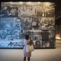 An exhibit is displayed during a press preview at the Smithsonian's National Museum of African American History and Culture in Washington, DC on September 14, 2016. Photo by Preston Keres/AFP/Getty Images.