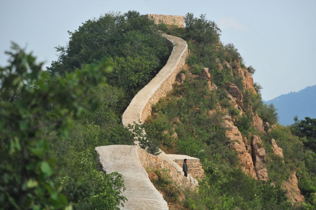 Repaired section of the Great Wall of China. Courtesy Getty Images.