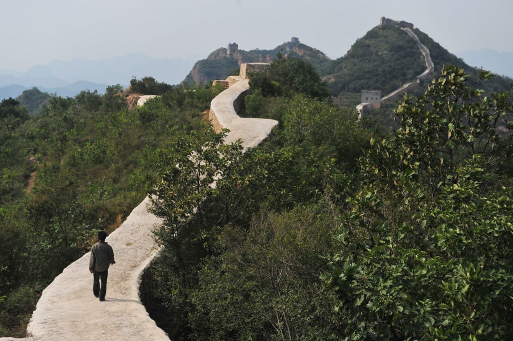 Repaired section of the Great Wall of China. Courtesy Getty Images.
