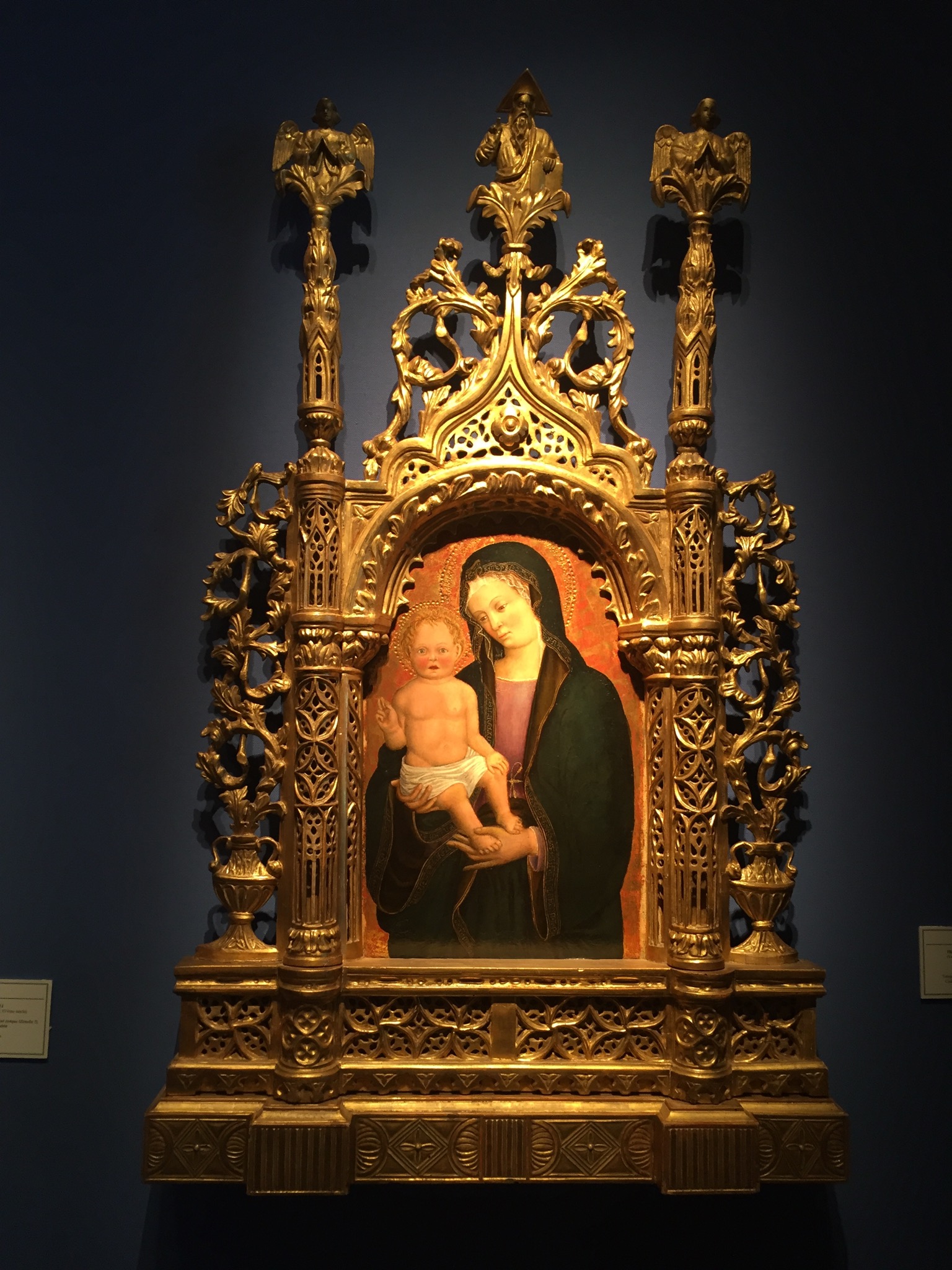 Francesco De’Franceschi, <i>Vierge a l’Enfant, </i> (1440-45). Photograph by Katy Diamond Hamer, 2016.