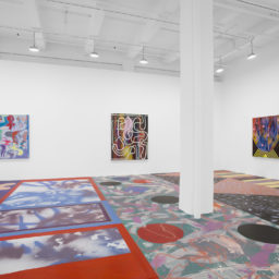 Installation view, "Sarah Cain: Dark Matter," Galerie Lelong, New York, September 8–October 15, 2016. Courtesy of Galerie Lelong, New York.