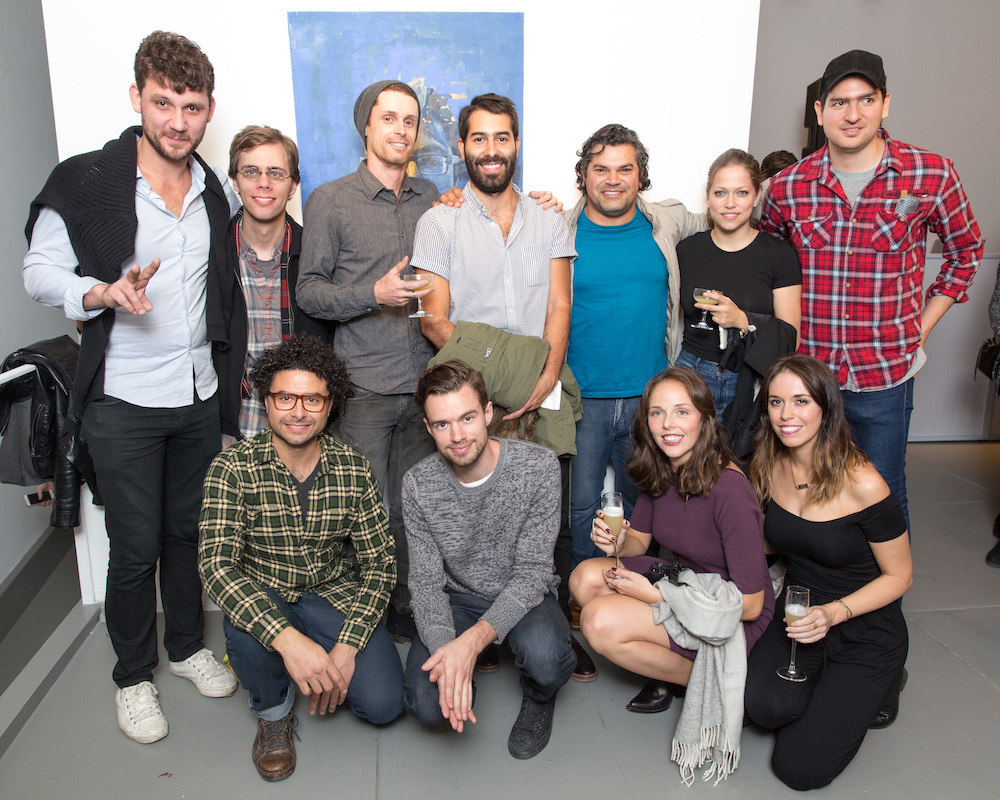 Artists from the New York Academy of Art at Bombay Sapphire’s “10 Years, 10 Cocktails Retrospective Gallery” at Agora Gallery. Courtesy Benjamin Lozovsky for Bombay Sapphire.
