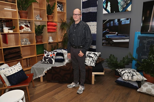 Marimekko Artwork Studio Manager, Petri Juslin attends as Marimekko and Museum of Arts and Design celebrate New York Textile Month at Marimekko New York on September 19, 2016 in New York City. Courtesy of Cindy Ord/Getty Images North America.