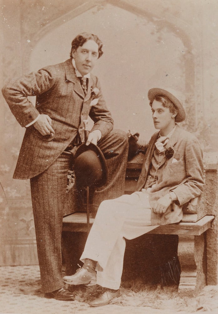 Oscar Wilde and Lord Alfred Douglas (Bosie) by Gillman & Co, gelatin silver print, May 1893. Photo ©National Portrait Gallery, London. 