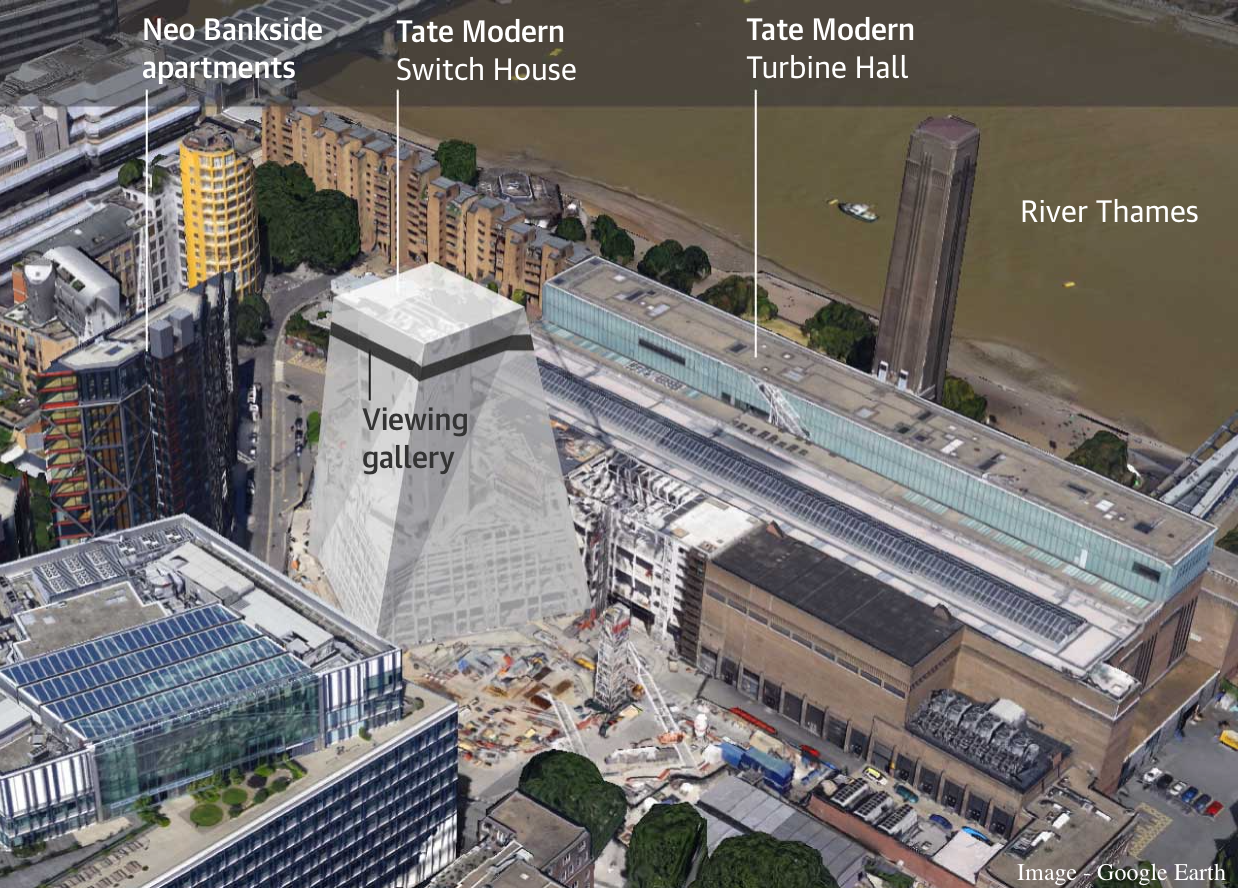 Image via Google Earth and The Guardian.
