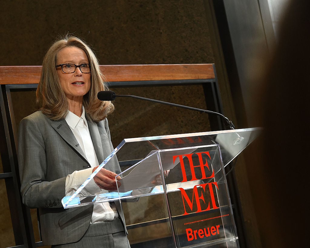 Sheena Wagstaff speaks at the Met Breuer Press Preview on March 1, 2016 in New York City. Photo by Ben Gabbe/Getty Images.