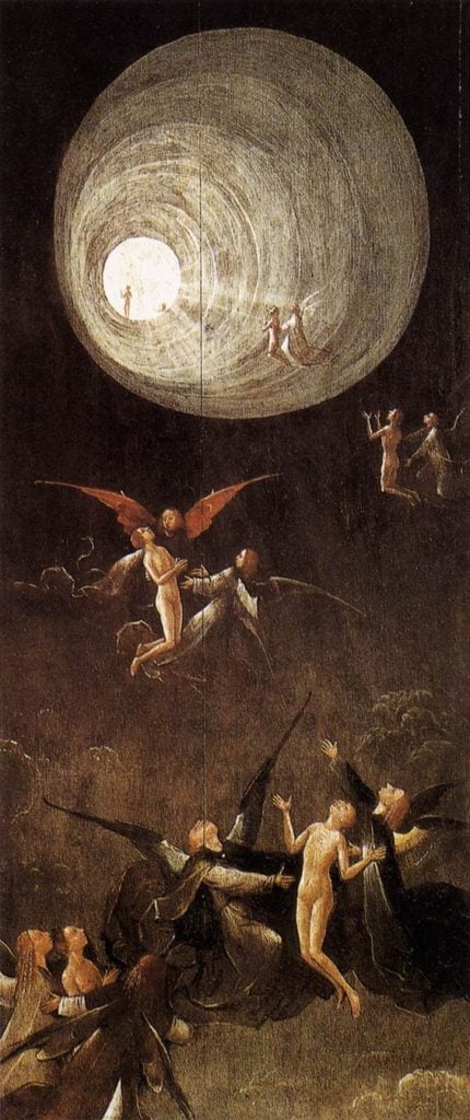 Hieronymus Bosch. The Ascent of the Blessed. Courtesy of Museo Nacional del Prado.