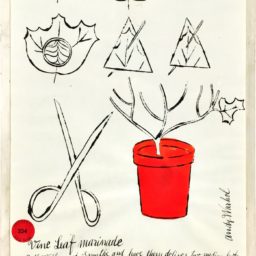 Andy Warhol, Vine Leaf Marinade (1959). Courtesy of the Oak Spring Garden Library.