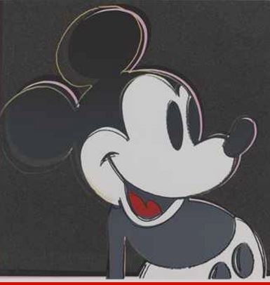 Andy Warhol, <em>Mickey Mouse, from: Myths</em> (1981). Courtesy Christie's.