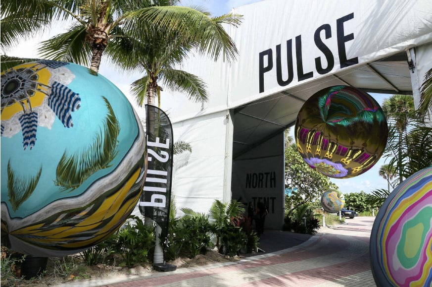 Anne Spalter, Miami Marbles rendering for PULSE Miami Beach. Courtesy of Anne Spalter.