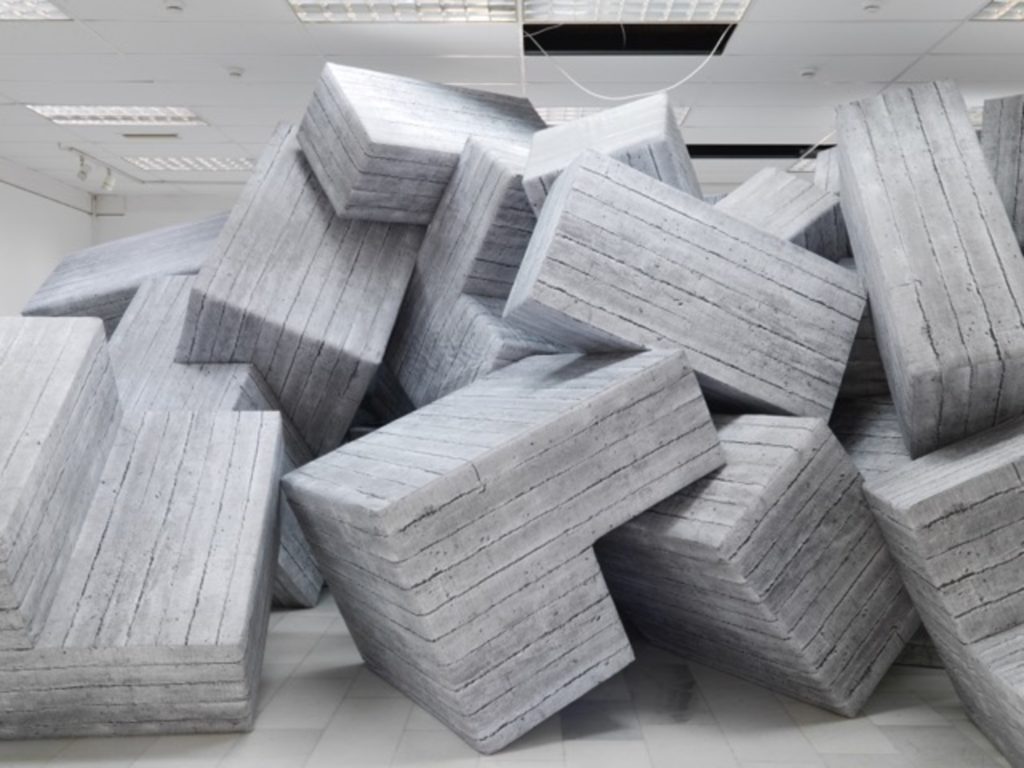 Andreas Angelidakis, installation view of 68 blocks of ruins. Courtesy of Documenta 14.