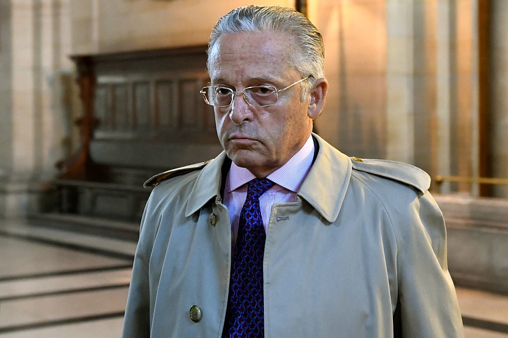 Guy Wildenstein arrives for his trial over tax fraud at the courthouse in Paris on September 22, 2016. Photo Eric Feferberg/AFP/Getty Images.