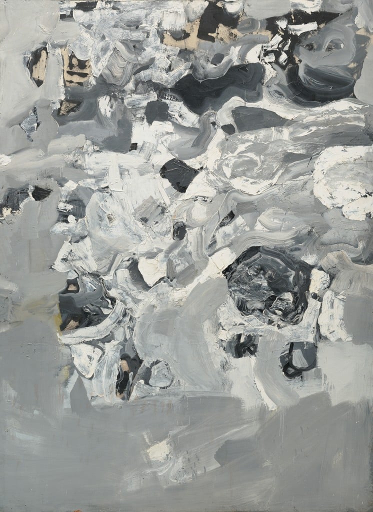 Jay DeFeo, <em>Untitled (Everest)</em>, from the Mountain series, (1955). Collection of the Oakland Museum of California. Gift of Jay DeFeo. © 2015 the Jay DeFeo Trust/Artists Rights Society (ARS), New York.