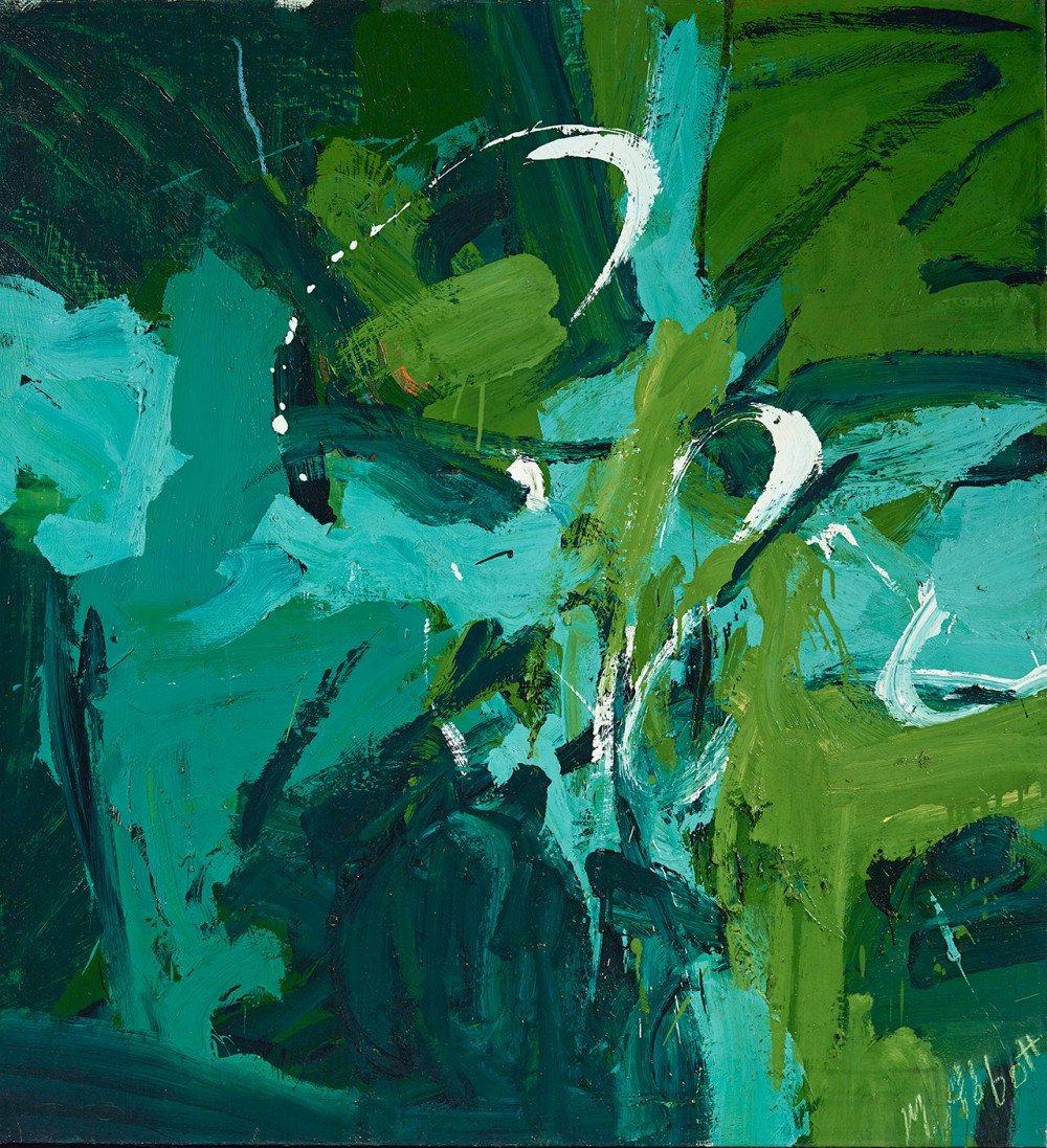 Mary Abbot, <em>All Green</em> (1954). Courtesy of the Denver Art Museum, gift of Janis and Tom McCormick, ©Mary Abbott.