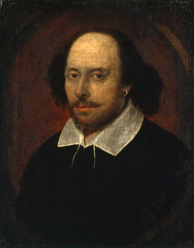 William Shakespeare, attributed to John Taylor (circa 1610). Photo courtesy of the National Portrait Gallery.