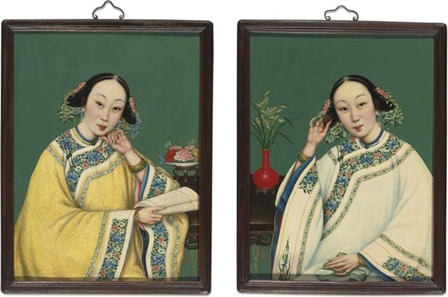 A Pair of Paintings of Courtesans Qing Dynasty, 19th Century Saturday at Sotheby’s: Asian Art September 17, 2016