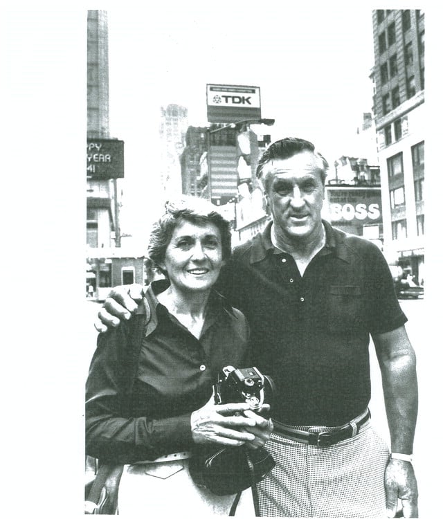 Greta Zimmer Friedman and George Mendonsa in photo taken by a Life Magazine photographer, at Times Square, New York. Courtesy of the Library of Congress, American Folklife Center. 