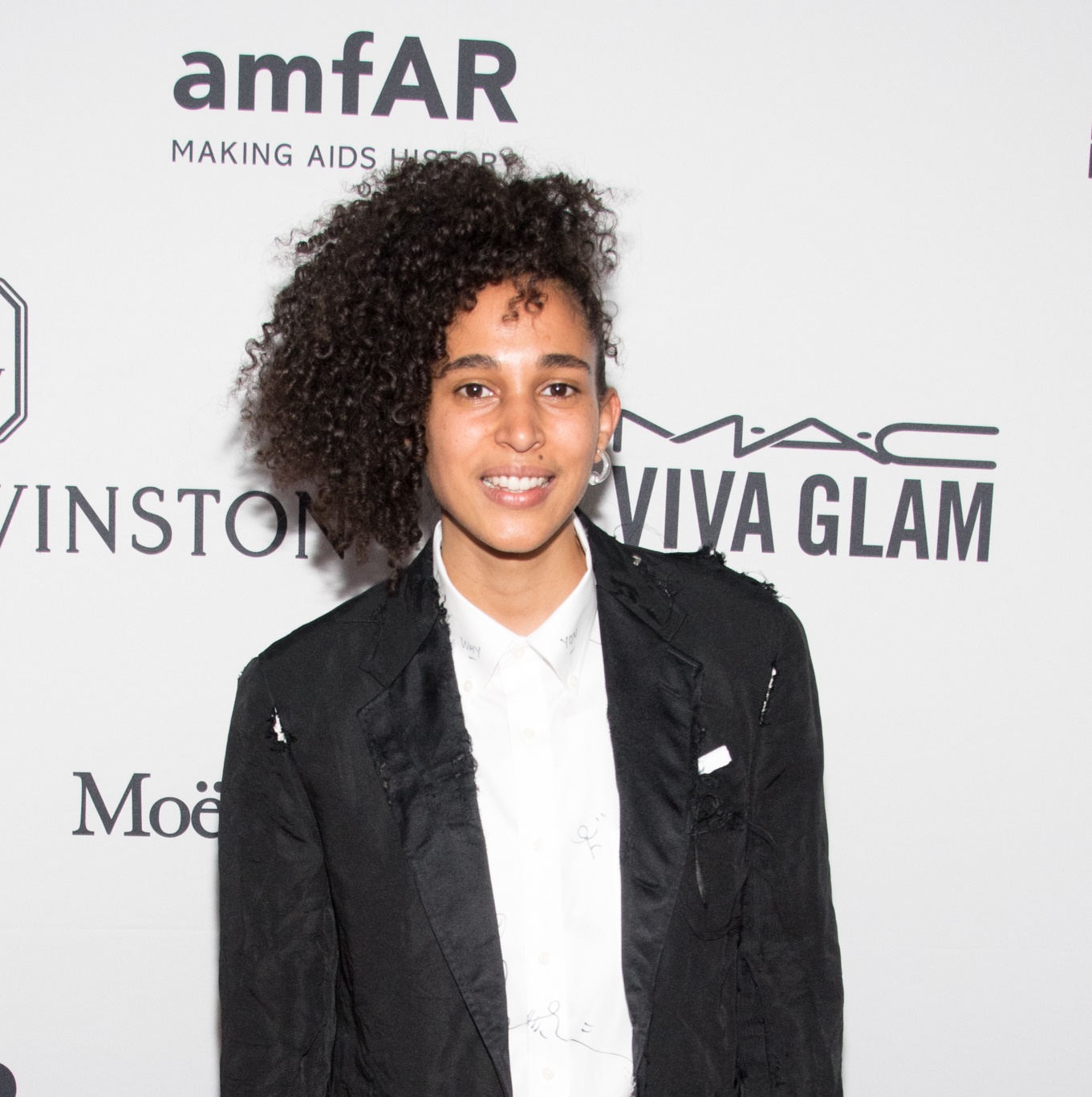 Shantell Martin at the 7th Annual amfAR Inspiration Gala New York, June 2016. Photo Mike Pont/Patrick McMullan.