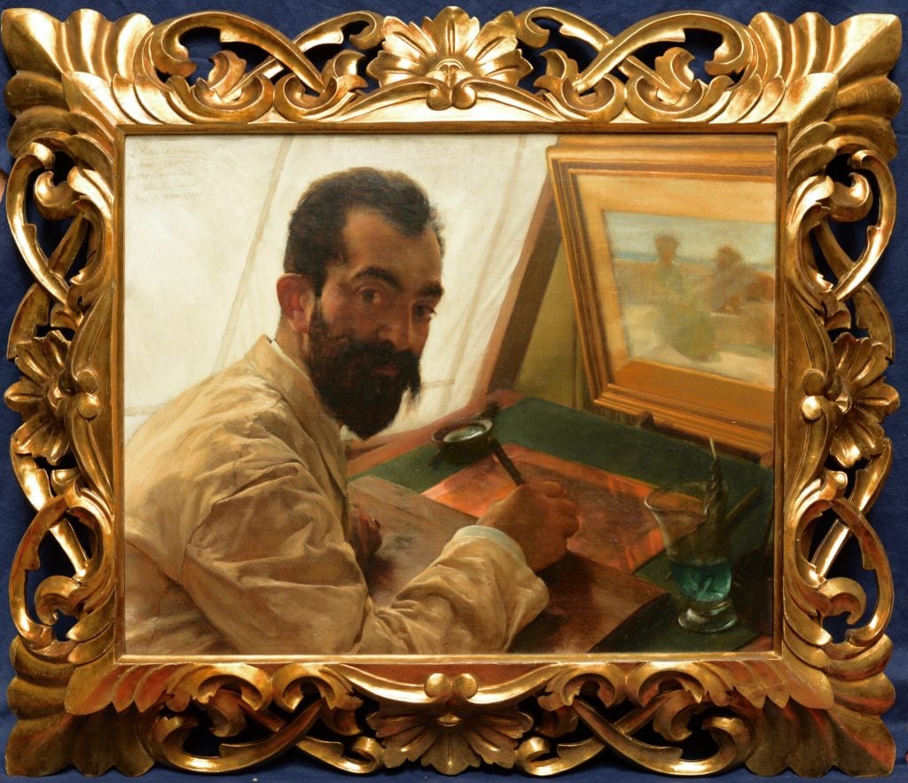 A portrait of etcher Leopold Löwenstam by Sir Lawrence Alma-Tadema. Photo: Courtesy of the Friesmuseum.