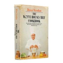 Ronald and Nancy Reagan's cookbook from former White House chef René Verdon sold for just $875. Courtesy of Christie's.