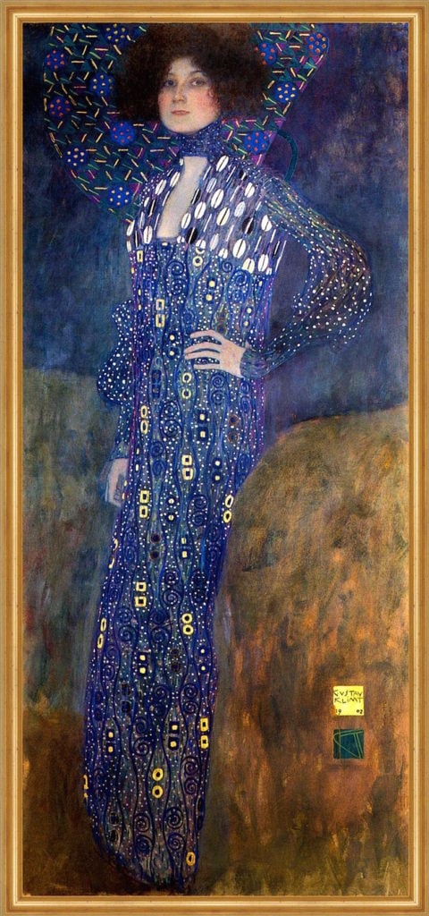 Gustav Klimt, <em>Portrait of Emilie Flöge</em> (1902–03). Courtesy of the Wien Museum, Vienna. 