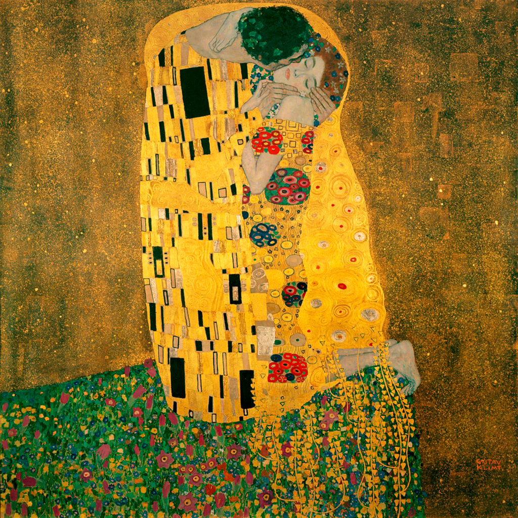 Gustav Klimt, The Kiss (1908).
