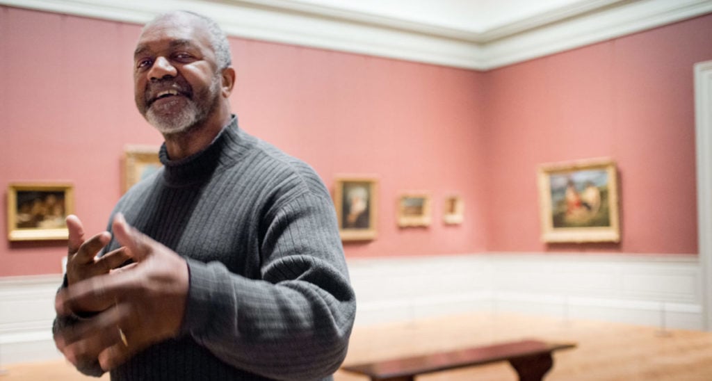 Kerry James Marshall at the Metropolitan Museum of Art. © 2015 MMA, photographed by Jackie Neale.