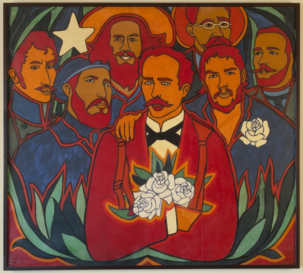 Raul Martinez, Rosas y Estrellas (Roses and Stars), 1972. Courtesy of the Walker Art Center