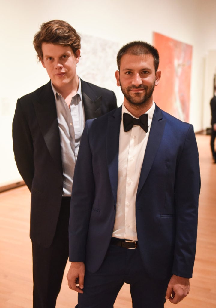 Wes Gordon and Paul Arnhold at the Apollo Circle Benefit. Courtesy of BFA for the Metropolitan Museum of Art.