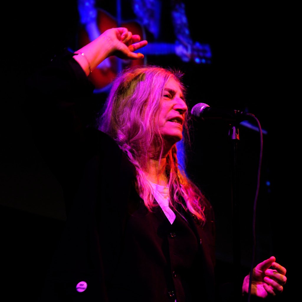 Patti Smith at the Anthology Film Archives Benefit and Auction. Courtesy of Paul Bruinooge © Patrick McMullan.