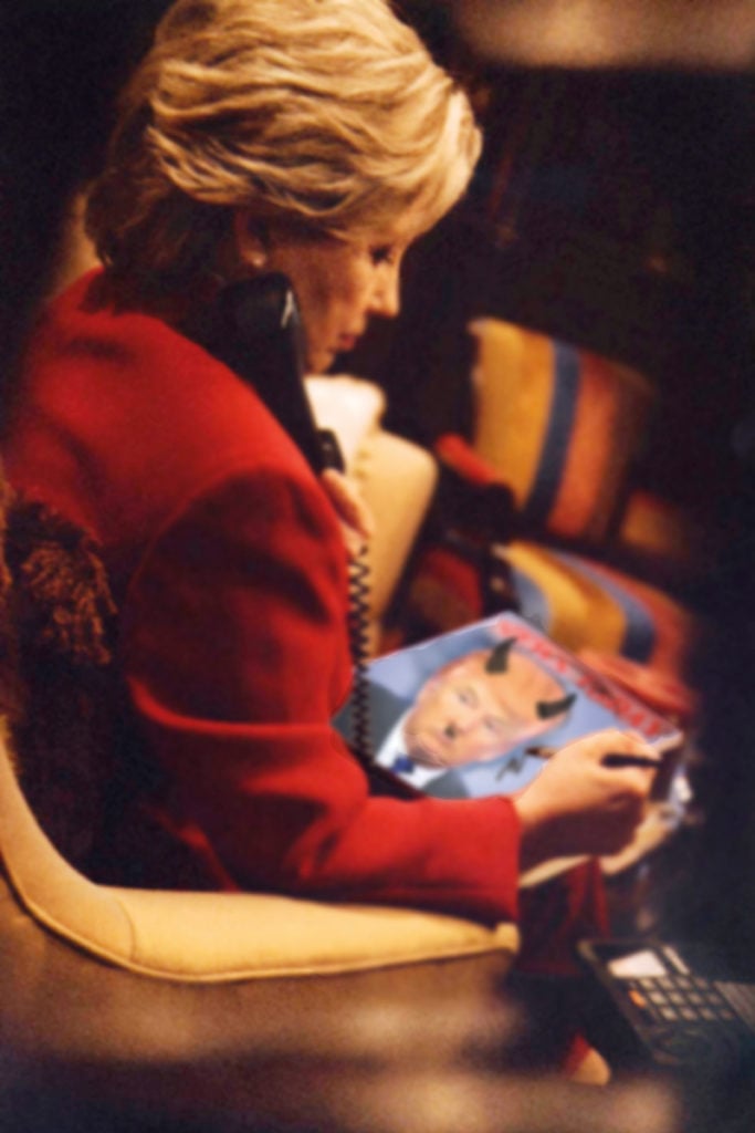 One of Alison Jackson's staged Hillary Clinton photos from the series "Private." Courtesy of Alison Jackson.