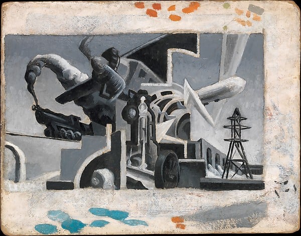 Thomas Hart Benton, study for Instruments of Power and Deep South (1930). Image Courtesy: The Metropolitan Museum of Art, New York. 