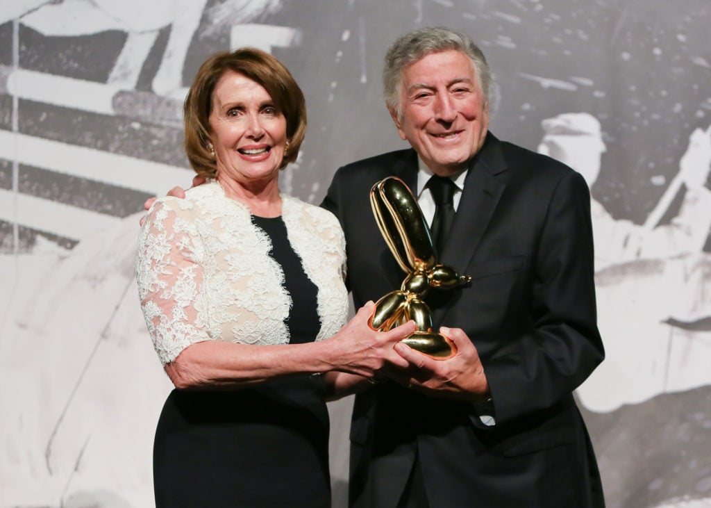 Nancy Pelosi and Tony Bennett at Americans for the Arts' 56th Annual National Arts Awards. Courtesy of BFA.