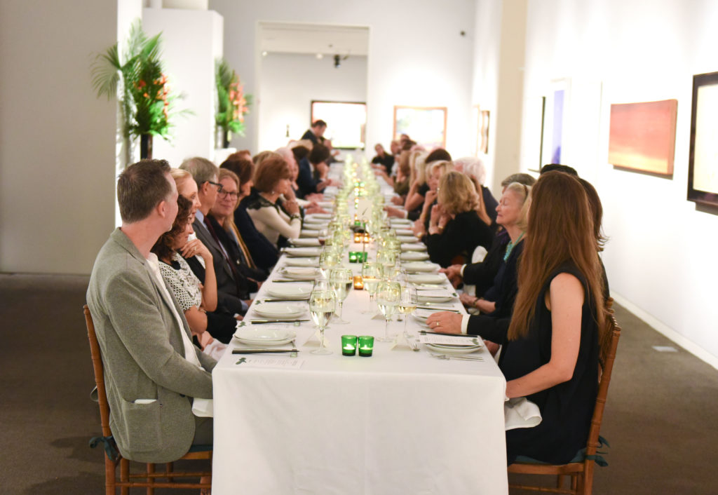 Guests at the Sotheby's Honors Steven Ames Contemporary Art Dinner & Exhibit. Courtesy of BFA. 