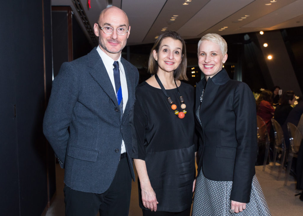 Ben Genocchio, Deborah Harris, and Nicole Berry at the Armory Show Collectors’ Dinner. Courtesy of BFA.