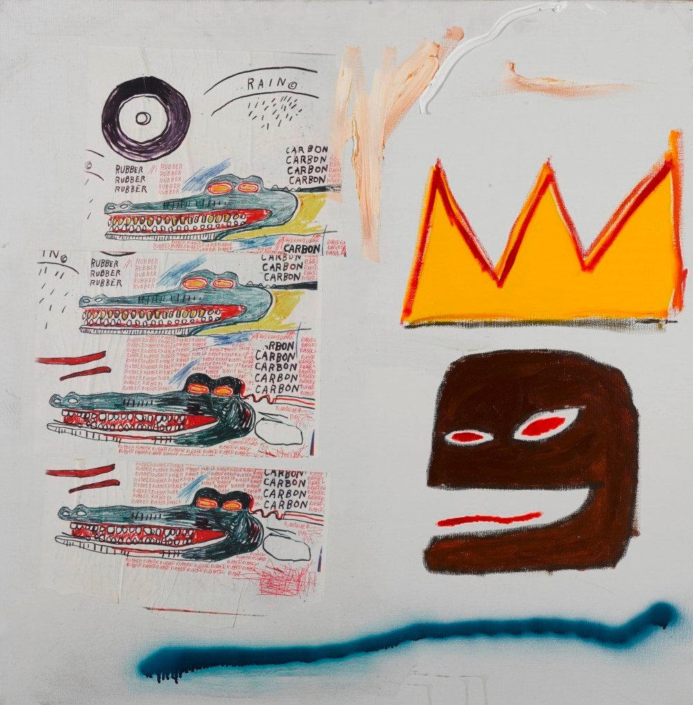 Also on offer from Bowie's collection is Jean-Michel Basquiat, Untitled (1984). Courtesy Sotheby's London.