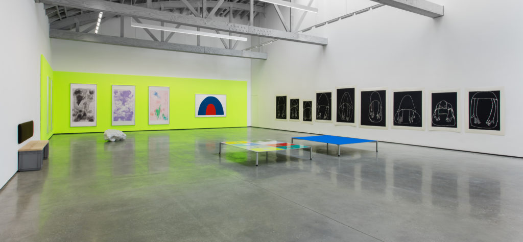 Installation view, Andrea Büttner at David Kordansky Gallery. Photo: courtesy of David Kordansky Gallery, Los Angeles
