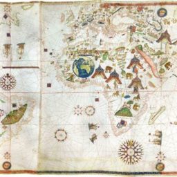 Vesconte Maggiolo's 1531 map of the world. Courtesy Daniel Crouch Rare Books, London and New York