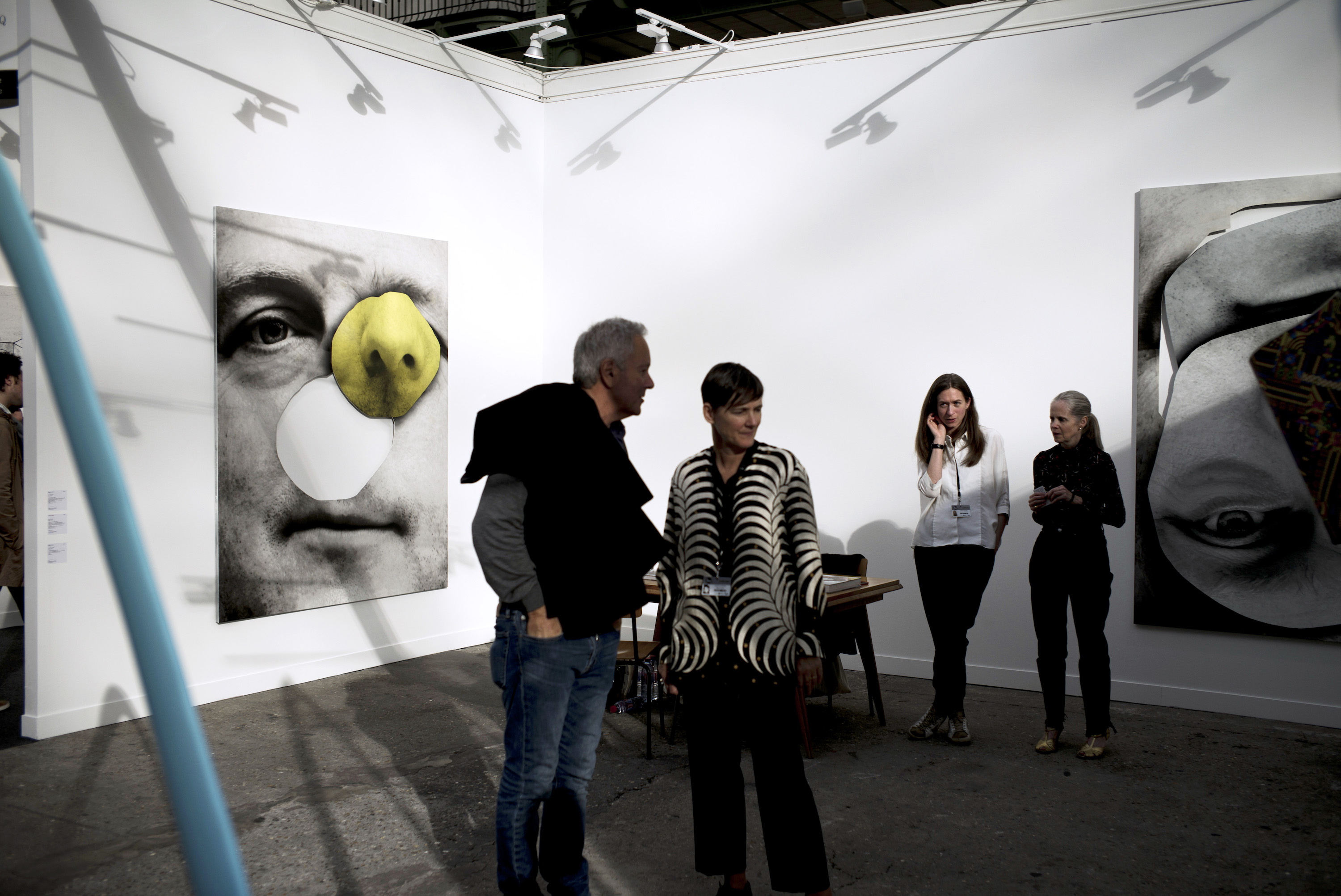 People at the 43rd edition of the FIAC international contemporary art fair at the Grand Palais in Paris on October 19, 2016. Photo PHILIPPE LOPEZ/AFP/Getty Images.