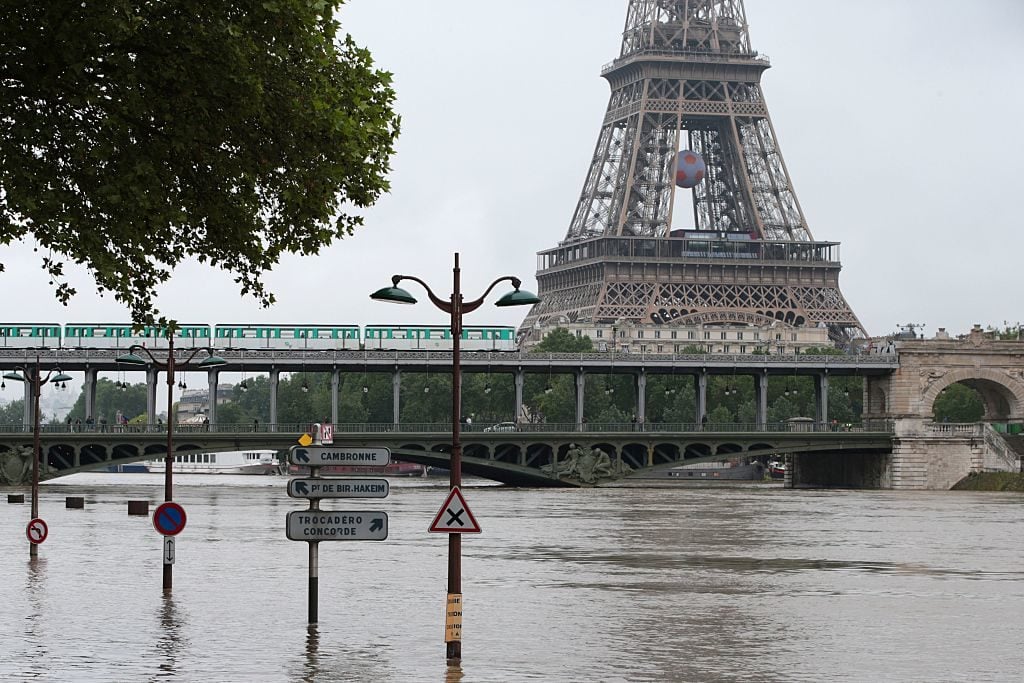In June flooding forced several Parisian museums to close. Photo: JOEL SAGET/AFP/Getty Images.