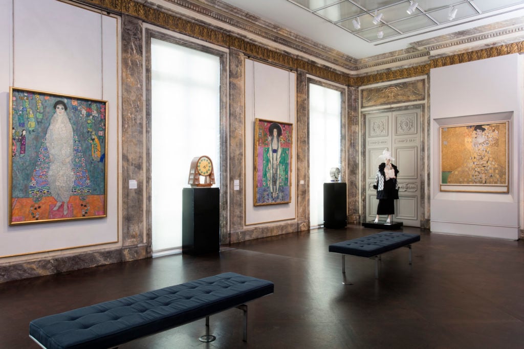 Installation shot of "Klimt and the Women of Vienna’s Golden Age, 1900–1918." Courtesy of the Neue Galerie.