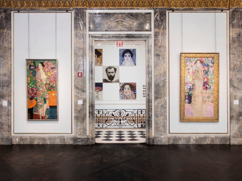 Installation shot of "Klimt and the Women of Vienna’s Golden Age, 1900–1918." Courtesy of the Neue Galerie.