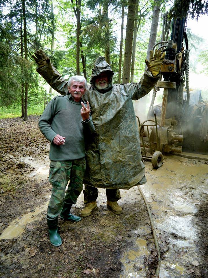 Josef Mužík and partner on site in Štěchovice. Photo Courtesy: Montan Lord Walder on Facebook http://bit.ly/2dXwuHK.