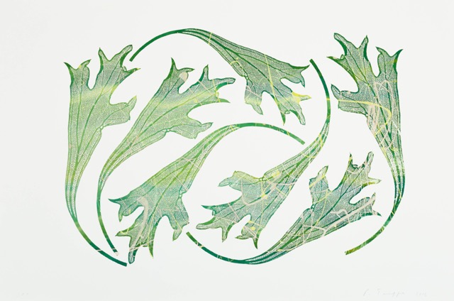 Philip Taaffe, <em>Fossil Leaves</em> (2016). Courtesy of the Editions/Artists' Book Fair. 