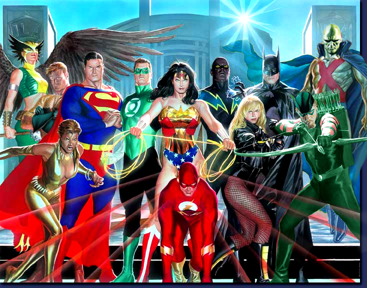 Alex Ross, <em> Justice League of America</em>. Courtesy of the artist. 