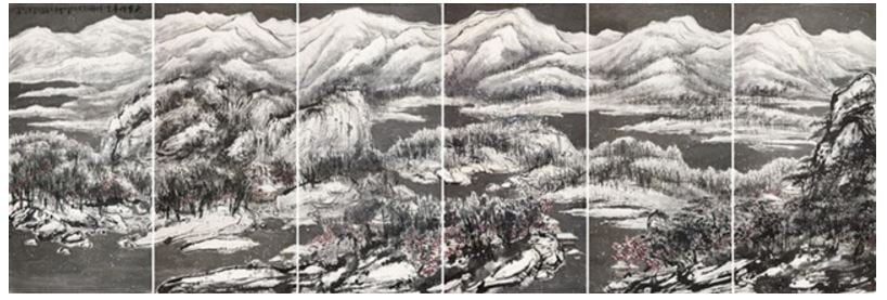 Cui Ruzhuo, The Grand Snowing Mountain (2013). Courtesy Poly Auction Company.