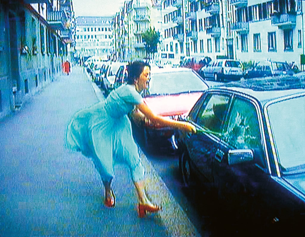 Pipilotti Rist, Ever is Over All,1997 (still). Sound by Anders Guggisberg and Rist. Courtesy the artist, Hauser & Wirth, and Luhring Augustine.